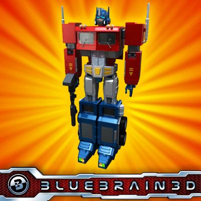 3D Model of Transforming Robot Toy - 3D Render 0